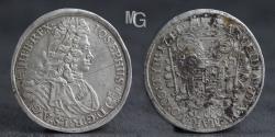 World Coins - AUSTRIA. Joseph I. 1705-1711 1/2 Taler 1711 (KB) Kremnitz, kleines Zainende.  Rare!