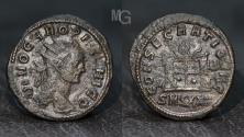 Ancient Coins - Roman Empire, Divus Carus (Died in 283 A.D.). Bronze antoninianus, Struck under Carinus. Lugdunum, AD 285.