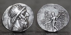 Ancient Coins - Parthian Kingdom. Mithradates I (164-132 BC). Silver AR Tetradrachm. Seleukeia on the Tigris. Rare.