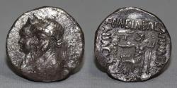 Ancient Coins - Kings of Elymais. Kamnaskires III, with Anzaze. AR Tetradrachm. 82/1-73/2 BC.
