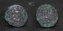 World Coins - Islamic, Arab Sasanian, al-Hajjaj bin Yusuf, ( AH 75-95/ AD 694-713). AE pashiz. mostly minted in Bishapur, between AH 75-95. Extremely Rare.