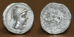 Ancient Coins - Baktrian Kingdom, Eukratides I, AR Drachm, 170-145 BC.