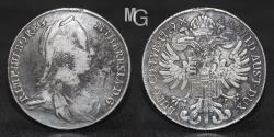 World Coins - AUSTRIA. Holv Roman Empire. Maria Theresia. Empress, 1740-1780. AR Taler. Wien (Vienna) mint. Dated 1779 Ic FA.