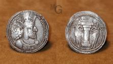 Ancient Coins - Sasanian Kings. Shapur I, 240-272 AD. AR Drachm.