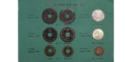 World Coins - Album of Korean Coins Old and Modern 9 Coin Group.