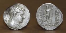 Ancient Coins - BAKTRIA KINGDOM, Greco-Baktrian Kingdom. Heliokles, circa 145-130 BC. AR Tetradrachm.