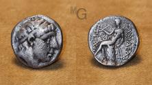 Ancient Coins - SELEUCID KINGS OF SYRIA, ANTIOCHUS I, 280-261 BC, AR DRACHM, BACTRIAN MINT OF AI KHANOUM.