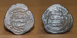World Coins - Abbasid Caliphate. al-Rashid. 170-193AH/786-809AD. AE fals. Fasa mint, 182AH dated. Very Rare.