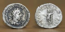 Ancient Coins - Valerian I. 253-260 AD. AR Antoninian Rome Mint. Roman Empire.