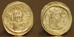 Ancient Coins - Byzantine Empire AV Gold, Solidus, Justinianus I (527-565 AD), CONSTANTINOPOLIS Mint