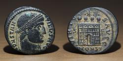 Ancient Coins - Roman Empire, CONSTANTINE I THE GREAT AE Follis, (307-337 AD), Arles Mint.