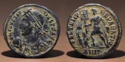 Ancient Coins - Roman Empire AE Follis, Constantius II Maiorina (337-361 AD), Antioch mint.