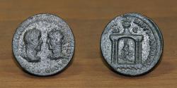 Ancient Coins - Roman Empire AE Follis, Trebonianus Gallus & Volusian, Seleucis & Pieria, (251-253 AD), Antioch.