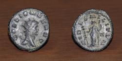 Ancient Coins - Roman Empire AE Antoninianus, Gallienus (260-268 AD), Mint: Rome.