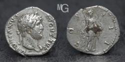 Ancient Coins - ROMAN EMPIRE. Hadrian (117-138 AD) AR Denarius, Rome Mint, 126 AD!