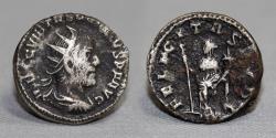 Ancient Coins - Trebonianus Gallus (251-253 AD), AR Antoninianus, Antioch mint, Roman Empire