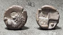 Ancient Coins - Thrace: Chersonesos. AR Hemidrachm, Circa 386-338 BC.