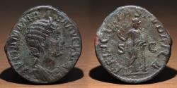 Ancient Coins - Roman Empire. Julia Mamaea (222-235AD). AE sestertius. Rome mint. struck 222-235AD.