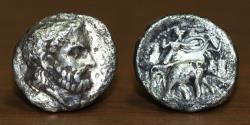 Ancient Coins - Seleukid Empire. Seleucus I. 305-281 BC. Seleucia on the Tigris, c. 295 BC. AR Drachm.