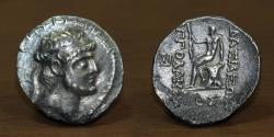 Ancient Coins - Kings Of Characene AR Tetradrachm , Apodakos, circa 110/09-104/03 BC.