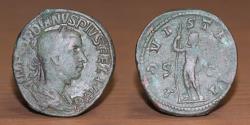 Ancient Coins - Roman Empire. Gordian III AE Sestertius. Rome, AD 241-243.