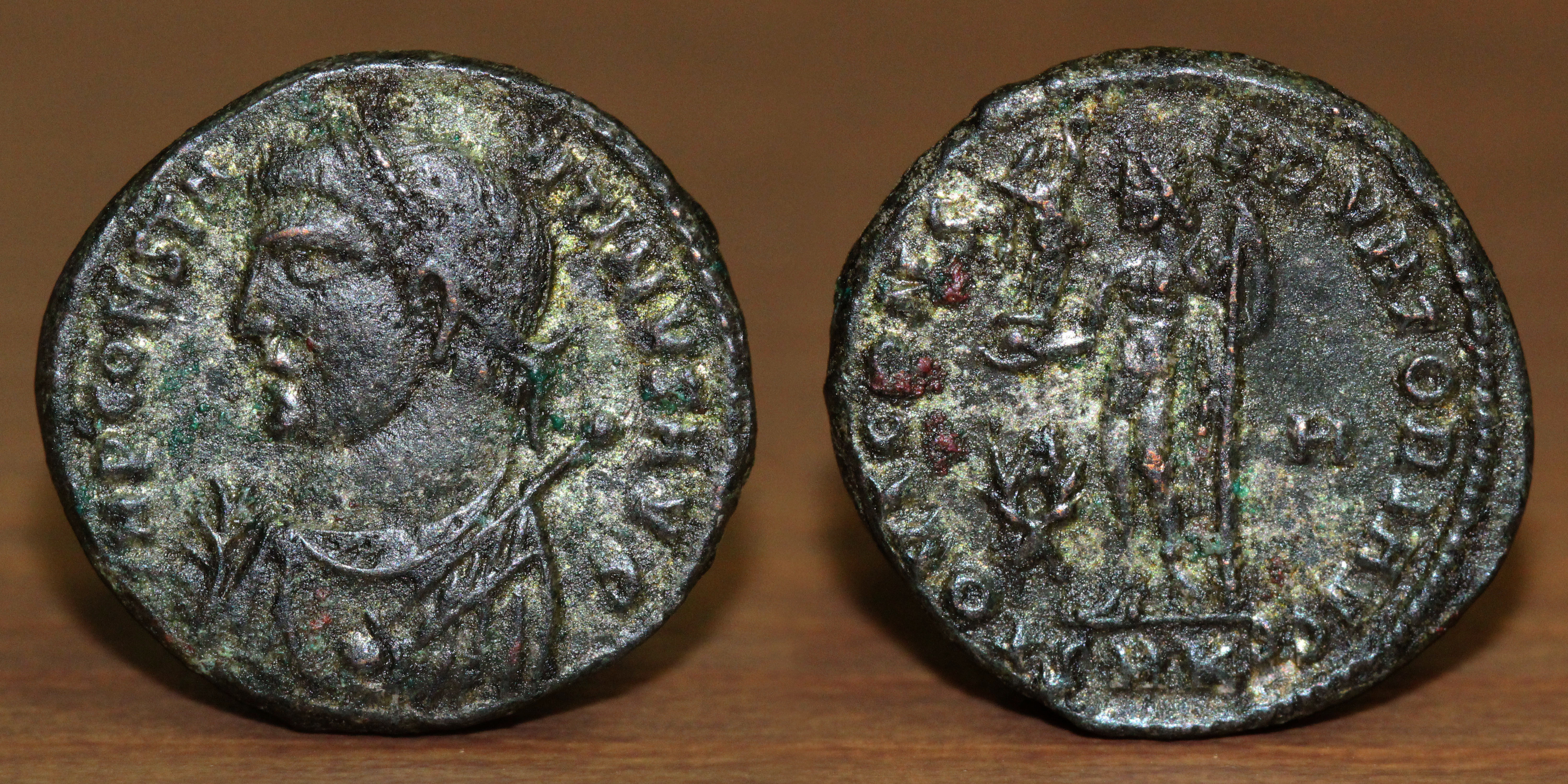 Constantine I AE Follis, A.D. 317-320, Roman Empire, Cyzicus mint.