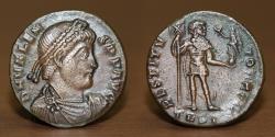 Ancient Coins - Roman Empire AE Follis, Valentinian I Augustus (364-375 AD), Thessalonica Mint