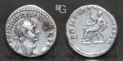 Ancient Coins - Roman Empire. Trajan, 98-117 AD, Silver Denarius, Rome Mint.