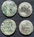 Ancient Coins - 2 Youthful Hadrian bronzes of Ephesos