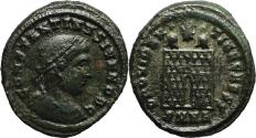 Ancient Coins - Silvered Ancient Roman coin of Constantine II - 6 level Campgate