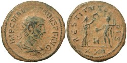 Ancient Coins - Probus Antoninianus - RESTITVT ORBIS - Antioch Mint