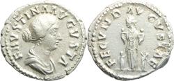 Ancient Coins - Ancient Roman silver coin of Faustina II - FECVND AVGVSTAE