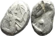 Ancient Coins - Ancient Persian silver coin - Time of Darius I to Xerxes II (485-420 BC) minted in Sardes, Lydia