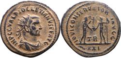 Ancient Coins - Ancient Roman coin of the Emperor Diocletian - IOVI CONSERVATORI AVGG
