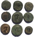 Ancient Coins - Lot of 9 larger Roman Provincial coins