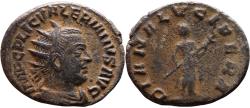 Ancient Coins - Ancient Roman billon silver coin of Valerian as Augustus minted in Antioch - DIANA LVCIFERA
