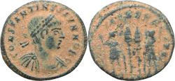 Ancient Coins - Ancient Roman coin of Constantine II - GLORIA EXERCITVS