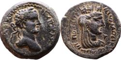Ancient Coins - Ancient Roman Provincial Coin of Caracalla with Tyche minted in Seleucis and Pieria. Laodicea ad Mare