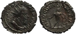 Ancient Coins - Postumus AR antoninianus - HERC DEVSONIENSI - RIC 64, Cohen 91