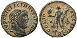 Ancient Coins - Ancient Roman coin of the Emperor Licinius I as Augustus minted in Antioch - Genius and Serapis