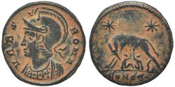 Ancient Coins - Ancient Roman coin - Commemorative Coin minted in Constantinopolis - Wolf and Twins