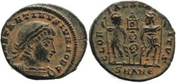 Ancient Coins - Constantine II - GLORIA EXERCITVS - Antioch Mint