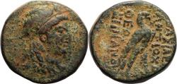 Ancient Coins - Large Ancient Greek coin of Antiochos IV Epiphanes 175-164 BC - Isis and Eagle