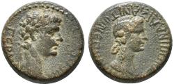 Ancient Coins - Ancient Roman Provincial coin of Germanicus and Agrippina I