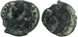 Ancient Coins - Roman coin of Constans - Strike failure - unusual and nice