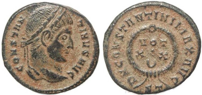 Ancient Coins - Roman coin of Constantine I - DN CONSTANTINI MAX AVG VOT XX - Ticinum