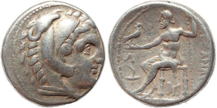 Ancient Coins - Macedonian Kingdom - Alexander III the Great AR Tetradrachm, circa 315-294 BC Posthumous Issue 