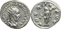 Ancient Coins - Roman silver coin of Trajan Decius - VBERITAS AVG
