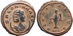 Ancient Coins - Ancient Roman coin of Salonina as Augusta - AEQVITAS AVG