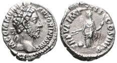 Ancient Coins - Ancient Roman silver denarius of the Emperor Commodus minted in Rome
